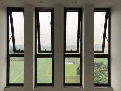 Cửa sổ mở hất 4 cánh nhôm Xingfa